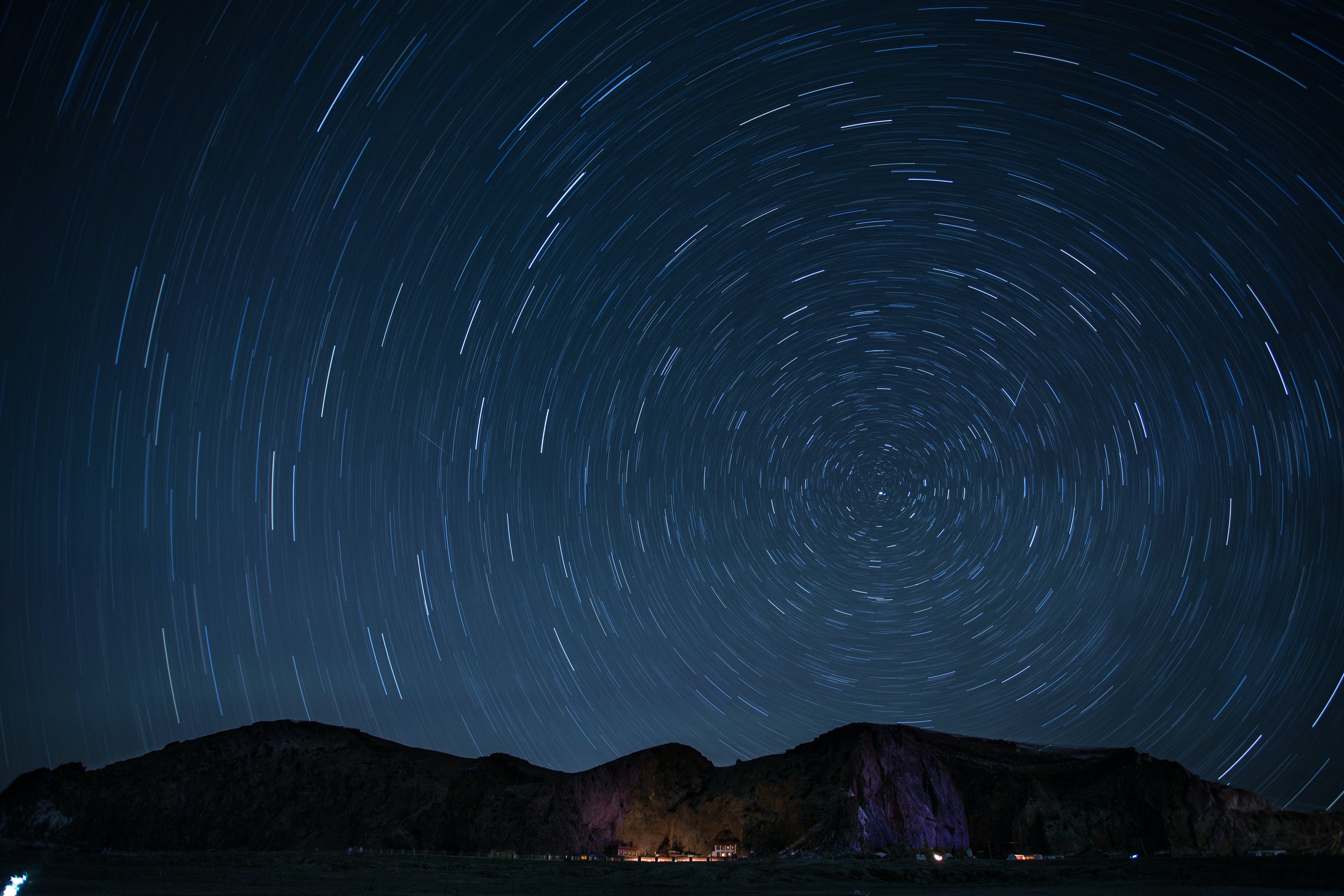 Timelapse Photography of Stars at Night